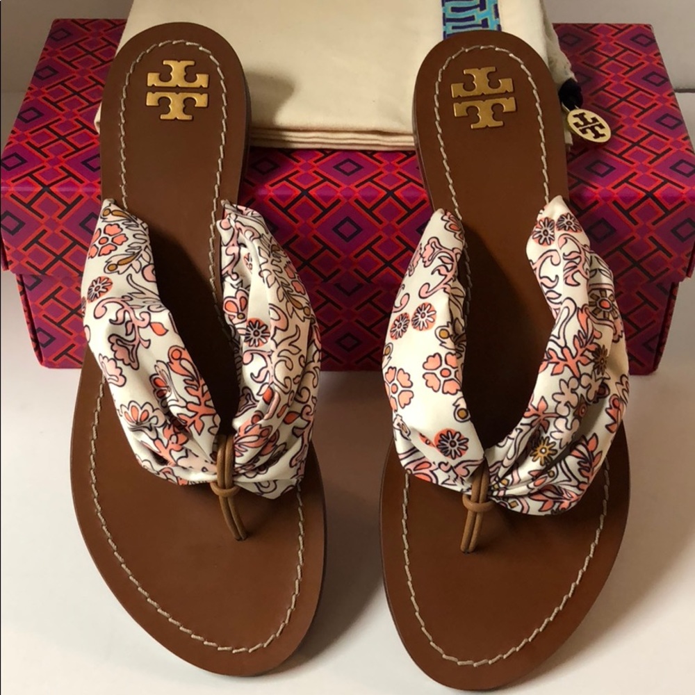 Tory Burch Carson Flat Thong Sandals-Size 7.5